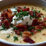 Loaded Baked Potato Soup (All the Toppings Included)