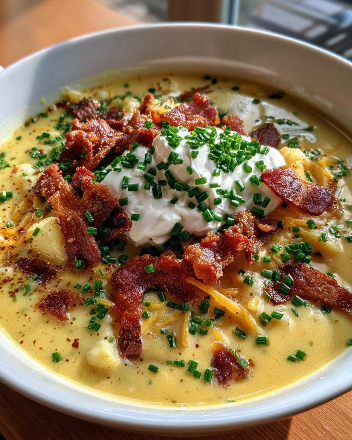 Loaded Baked Potato Soup (All the Toppings Included) - detail 4