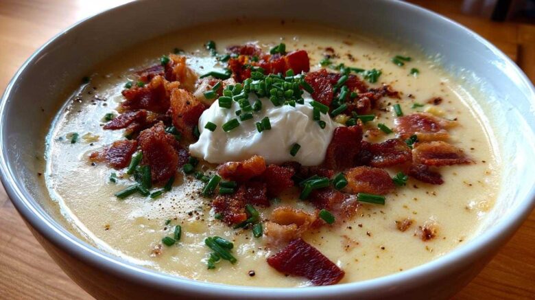 Loaded Baked Potato Soup (All the Toppings Included)