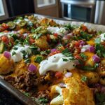 Loaded Cauliflower Nachos (Keto Game Day Snack with All the Fixings)
