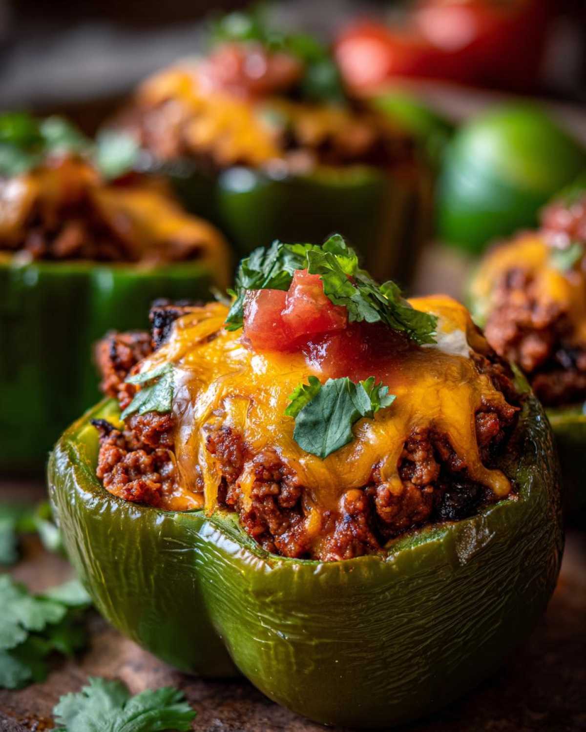 Loaded Taco Stuffed Peppers (Low Carb Tex-Mex Fix) - detail 3