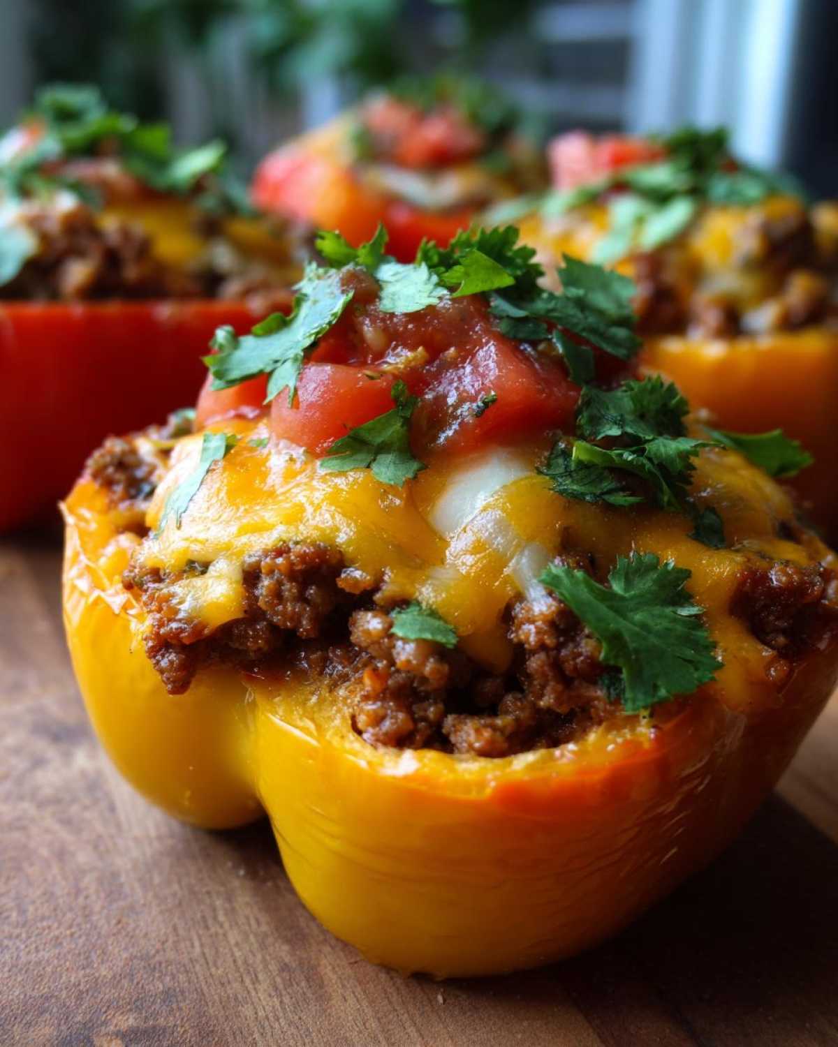 Loaded Taco Stuffed Peppers (Low Carb Tex-Mex Fix) - detail 4