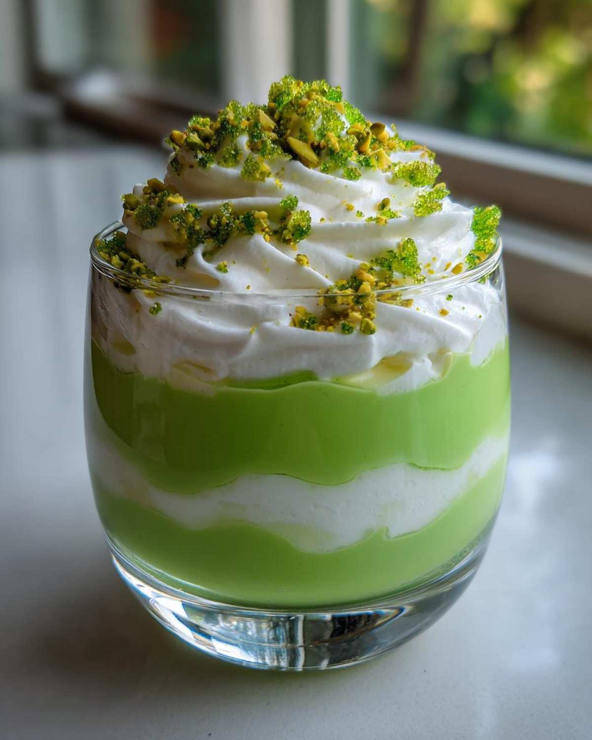 Lucky Green Pistachio Pudding Parfaits (St. Patrick’s Day Treat) - detail 2