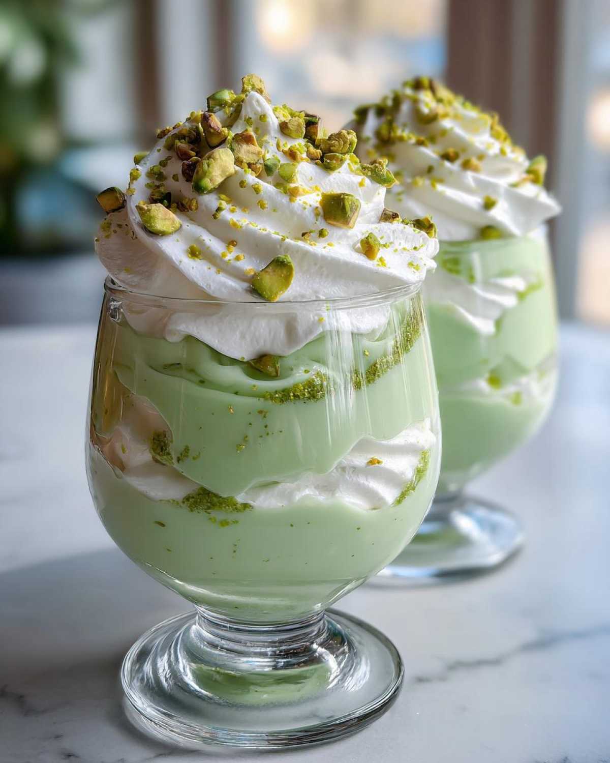 Lucky Green Pistachio Pudding Parfaits (St. Patrick’s Day Treat) - detail 3