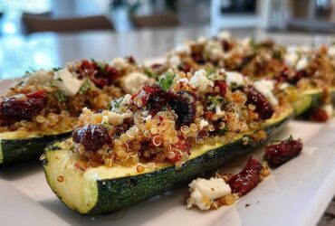 Mediterranean Stuffed Zucchini Boats (Healthy Dinner, Big Flavor)