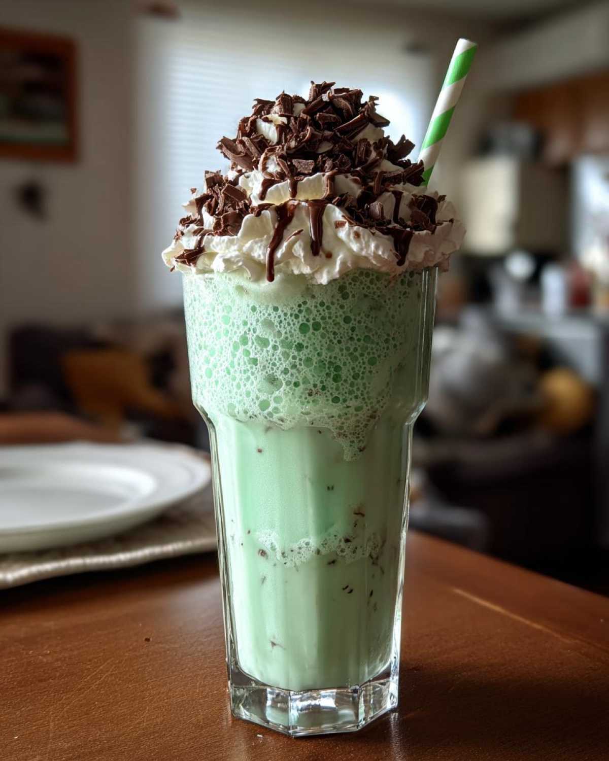 Mint Chocolate Chip Milkshake (Dessert Drink Bliss) - detail 3