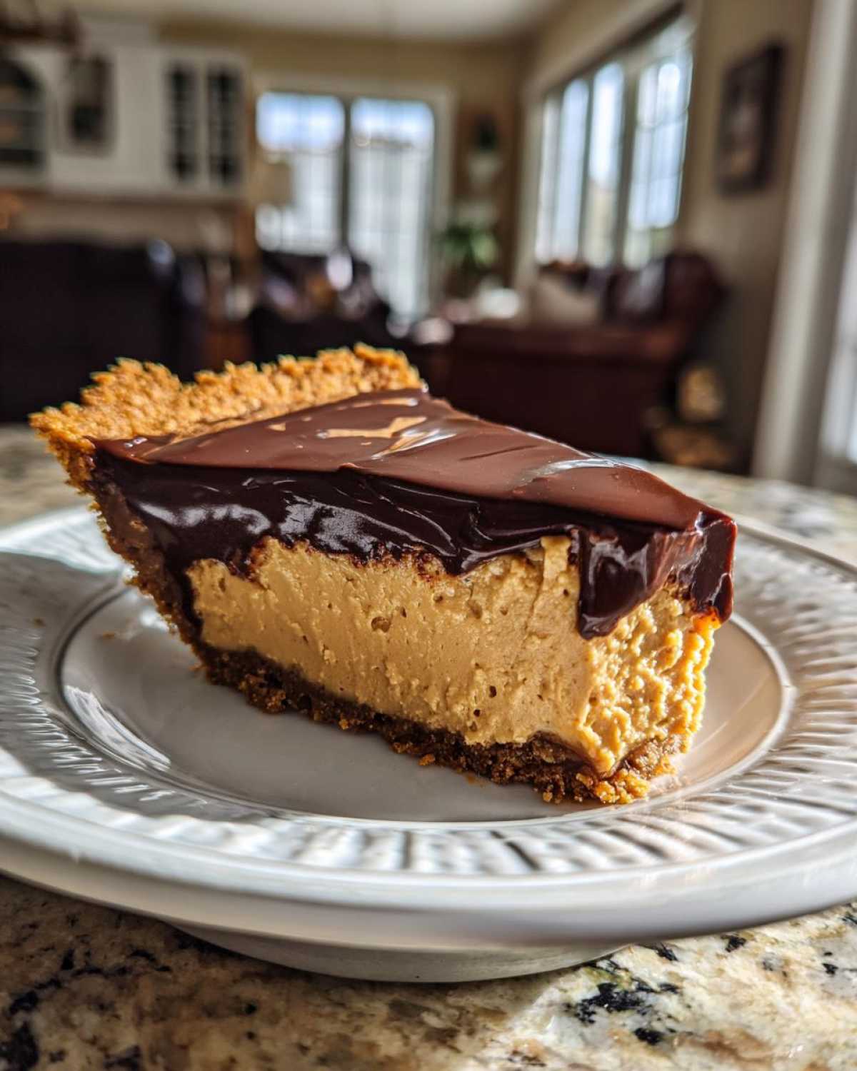 No-Bake Chocolate Peanut Butter Pie (Easiest Pie Ever!) - detail 1