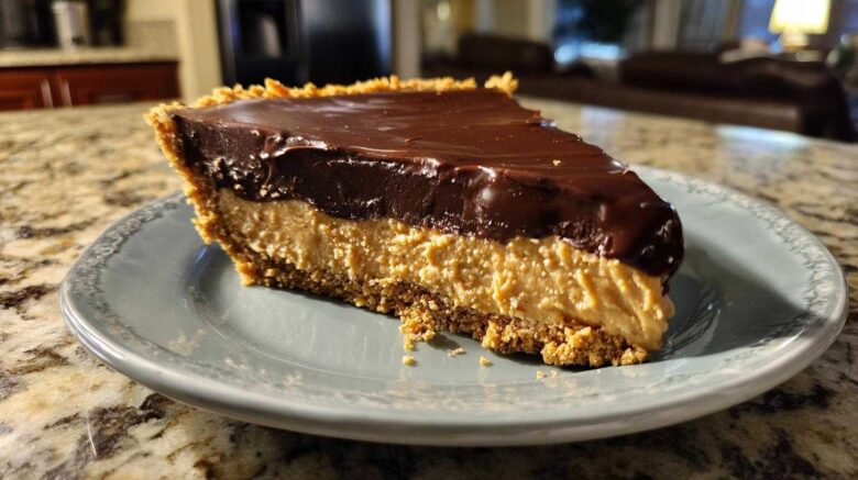 No-Bake Chocolate Peanut Butter Pie (Easiest Pie Ever!)