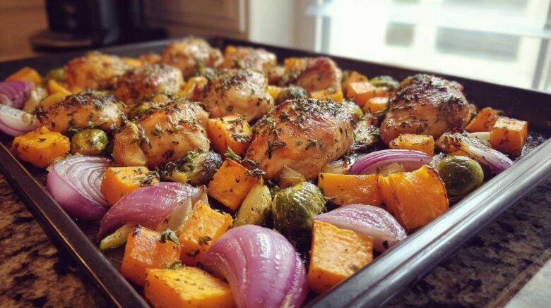 One-Pan Harvest Chicken & Veggies (Whole30 & Delicious)