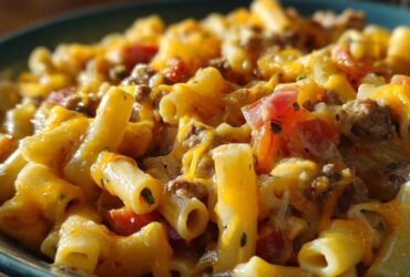 One-Pot Bacon Cheeseburger Pasta (Comfort Food Mashup)