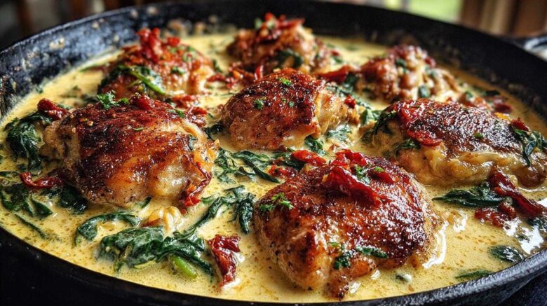 One-Pot Creamy Garlic Tuscan Chicken (Weeknight Winner)