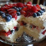 Patriotic Berry Trifle (Red, White & Blue No-Bake Dessert)