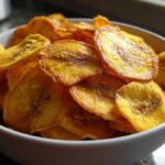 Plantain Chips with Zesty Lime Salt (Addictive Crunchy Snack)