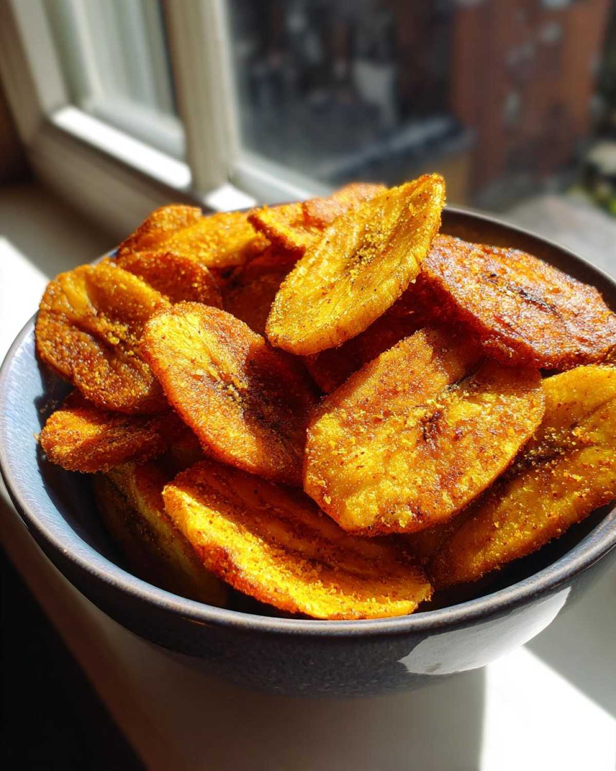 Plantain Chips with Zesty Lime Salt (Addictive Crunchy Snack) - detail 3