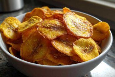 Plantain Chips with Zesty Lime Salt (Addictive Crunchy Snack)