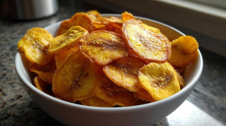 Plantain Chips with Zesty Lime Salt (Addictive Crunchy Snack)