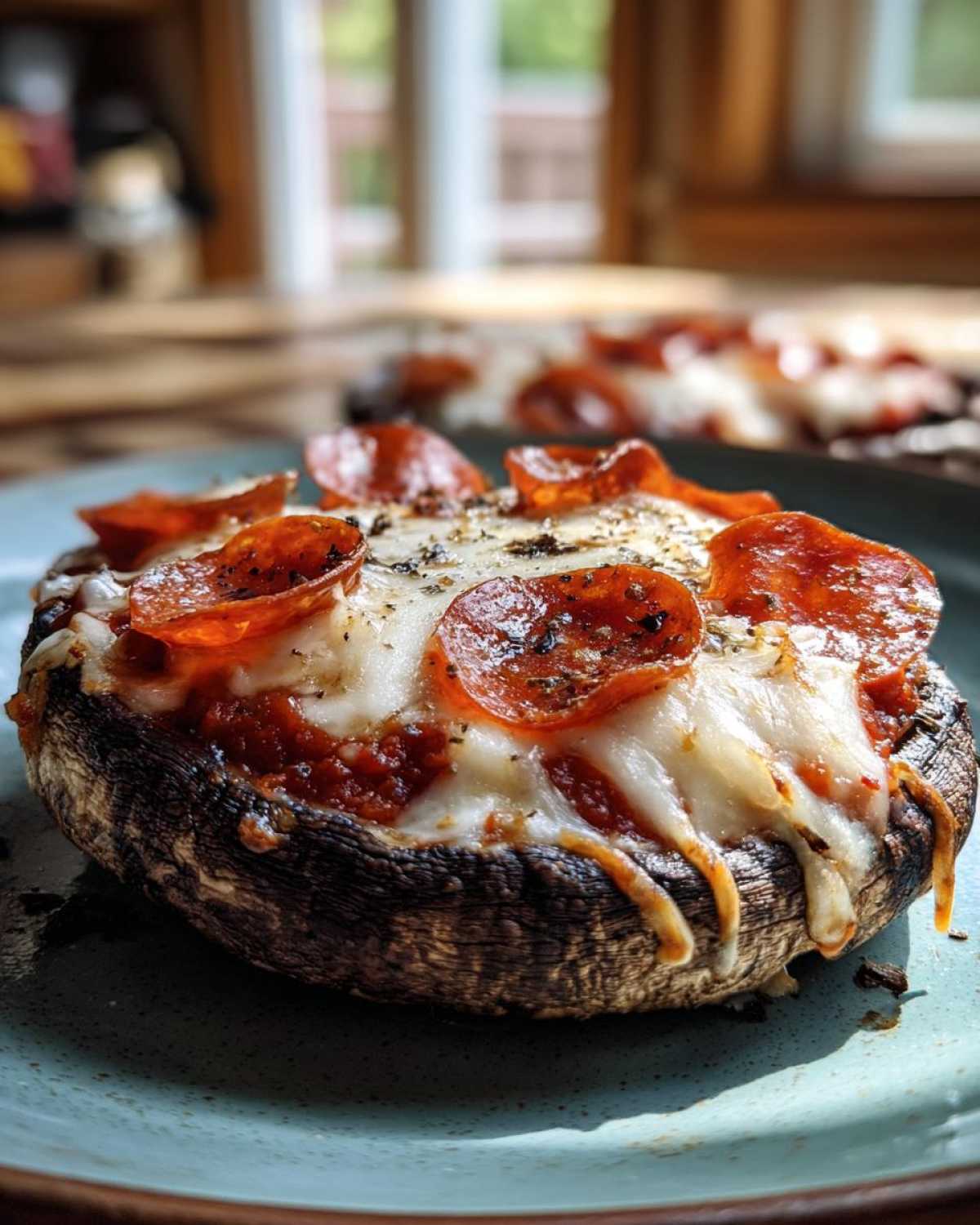 Portobello Mushroom Pizzas (Low-Carb Pizza Craving Fix) - detail 2