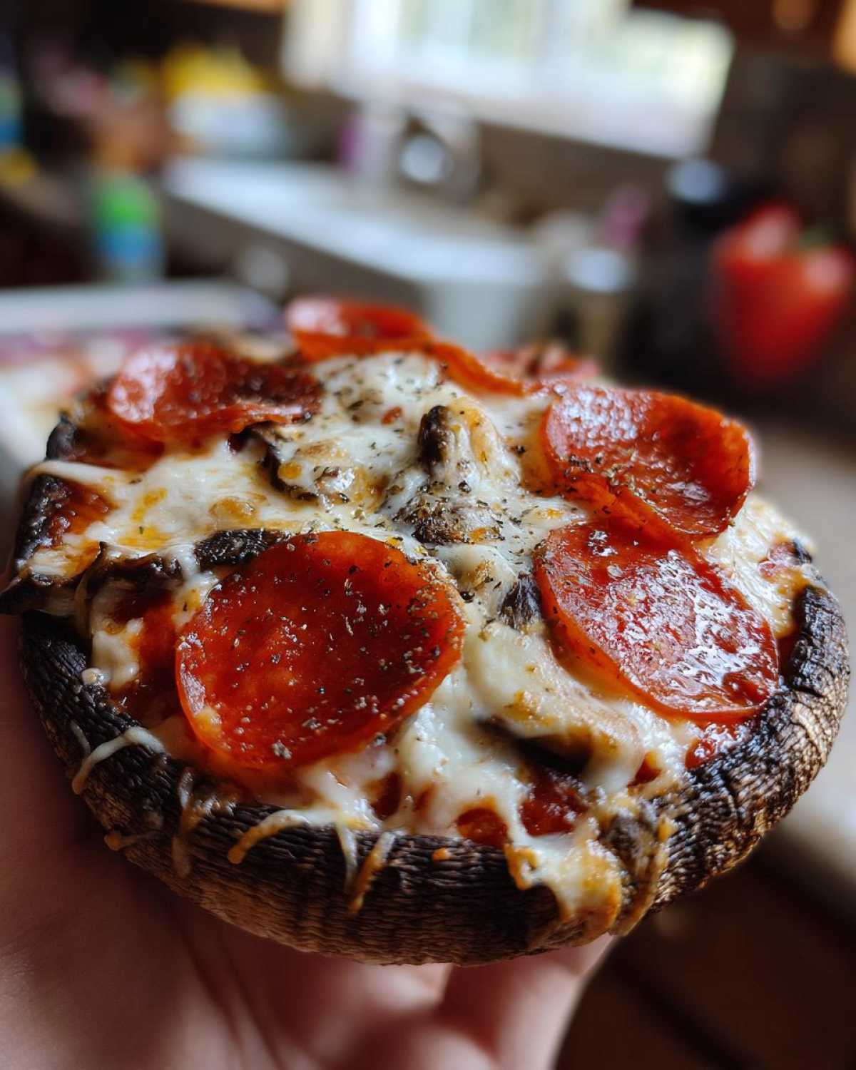 Portobello Mushroom Pizzas (Low-Carb Pizza Craving Fix) - detail 4