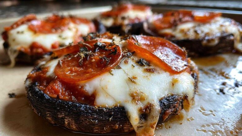 Portobello Mushroom Pizzas (Low-Carb Pizza Craving Fix)