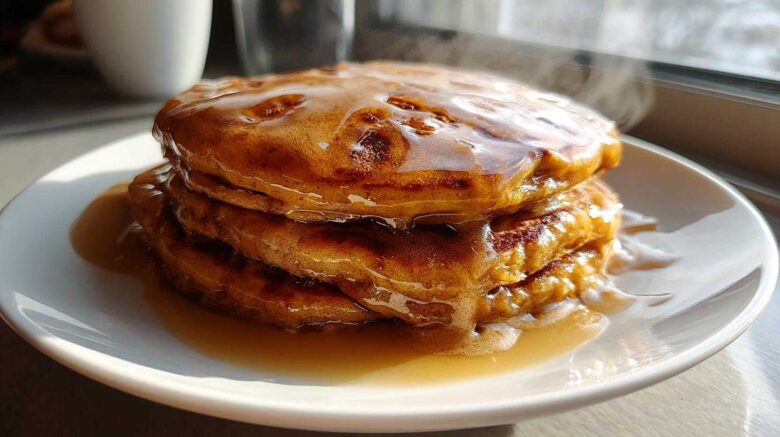 Pumpkin Spice Pancakes with Maple Glaze (Cozy Fall Breakfast)