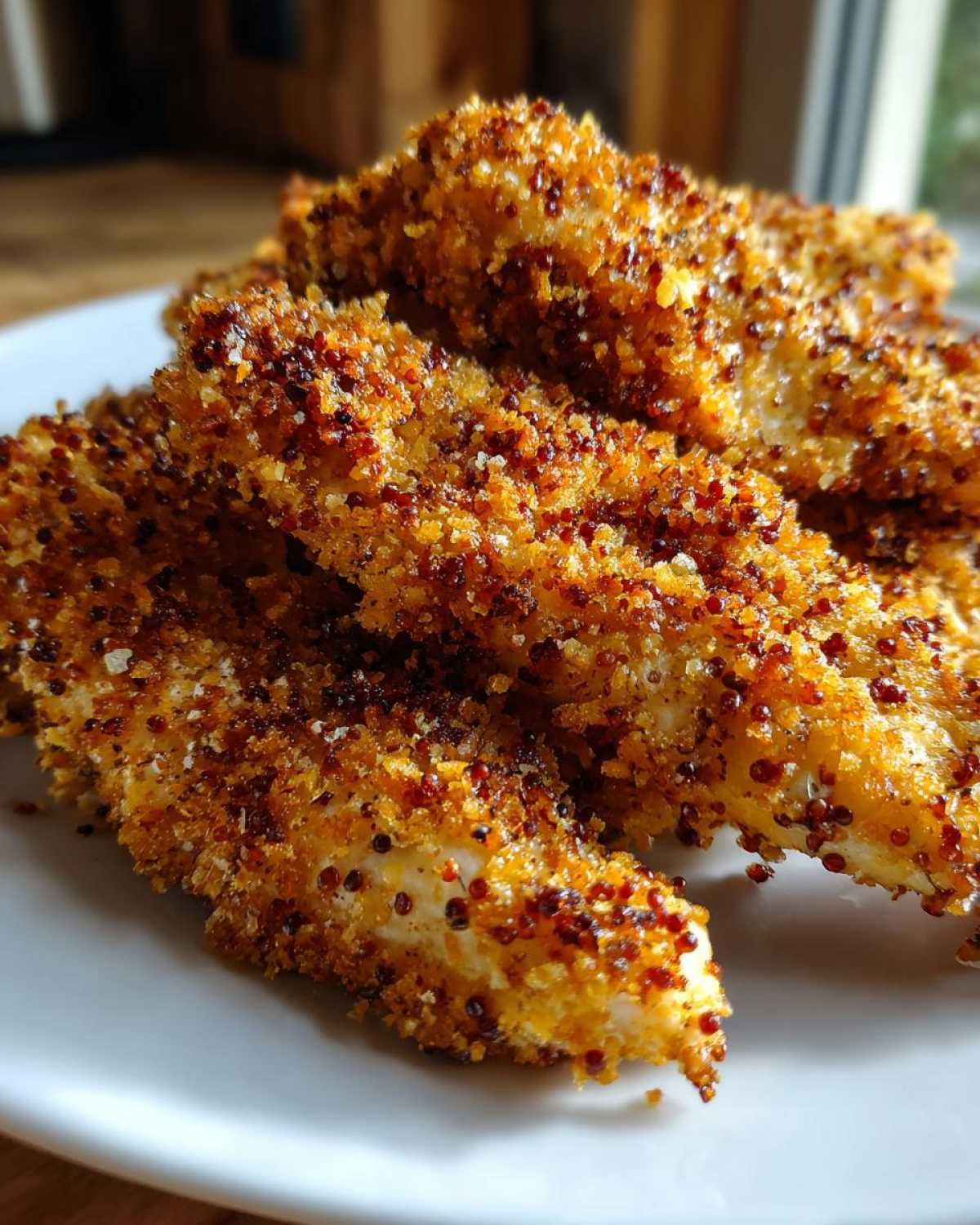 Quinoa Crusted Chicken Tenders (Gluten-Free Crunchy Bake) - detail 2