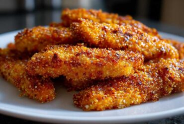 Quinoa Crusted Chicken Tenders (Gluten-Free Crunchy Bake)