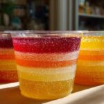 Rainbow Fruit Jello Cups (Kids’ Party Treat, No Artificial Dye)