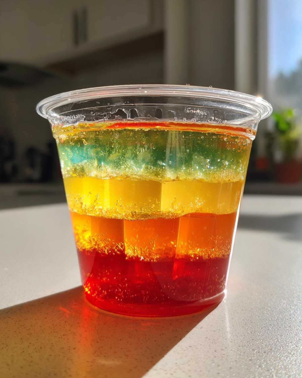 Rainbow Fruit Jello Cups (Kids’ Party Treat, No Artificial Dye) - detail 3