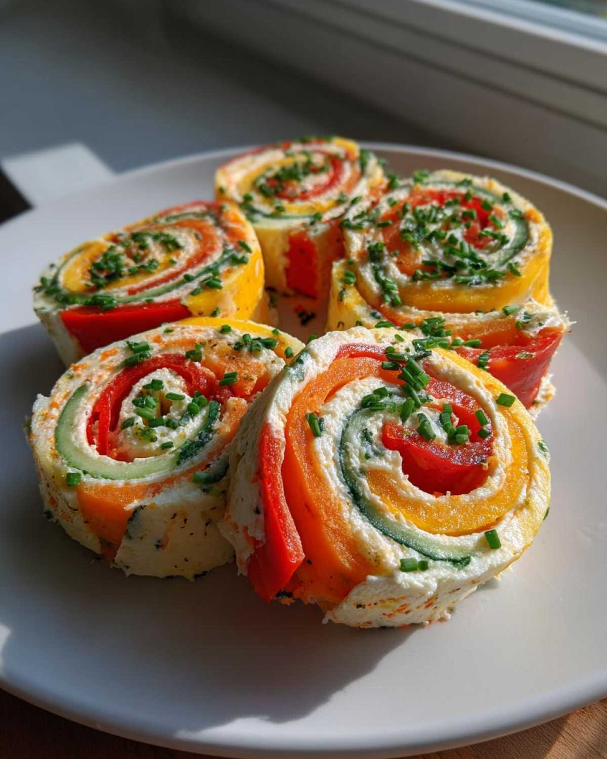 Rainbow Veggie Pinwheels (Colorful School Lunch Snack) - detail 3