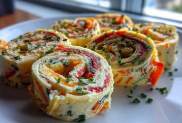 Rainbow Veggie Pinwheels (Colorful School Lunch Snack)