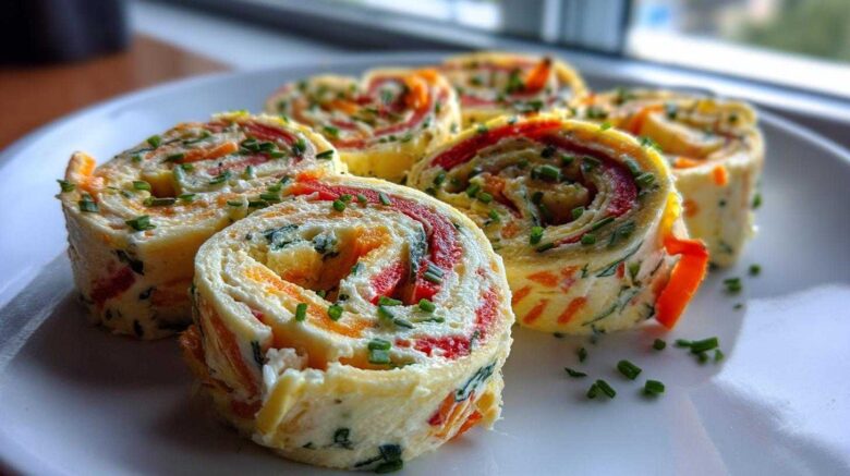 Rainbow Veggie Pinwheels (Colorful School Lunch Snack)