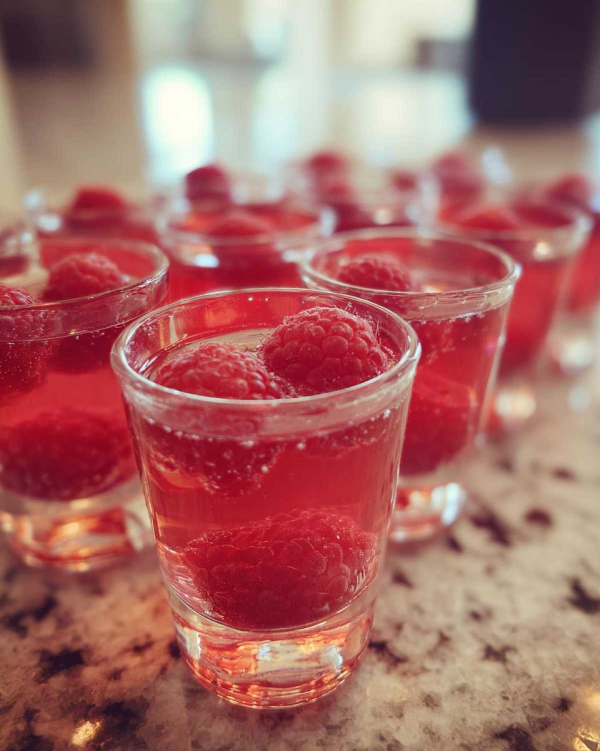 Raspberry Rosé Jelly Shots (Fancy New Year’s Eve Party Treat) - detail 1