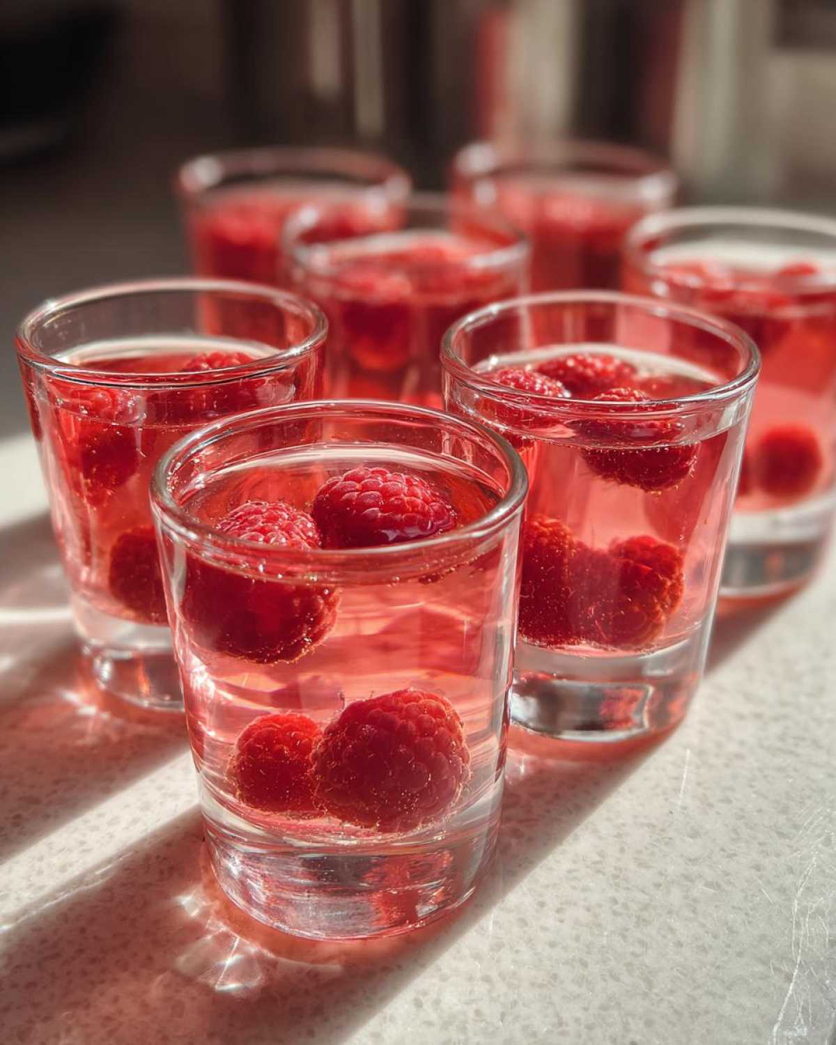Raspberry Rosé Jelly Shots (Fancy New Year’s Eve Party Treat) - detail 4