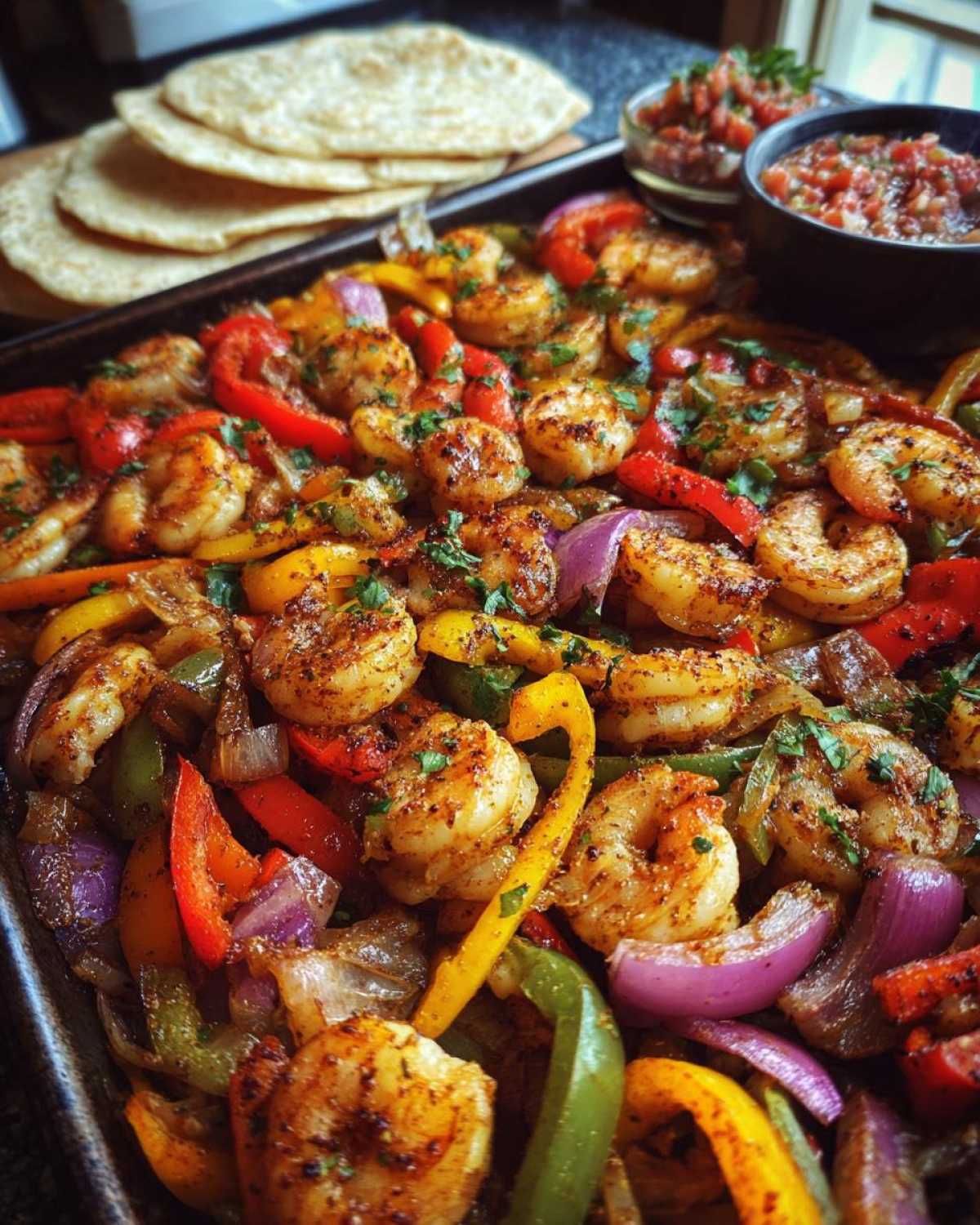 Sheet Pan Shrimp Fajitas – Dinner in a Flash with Easy Cleanup - detail 3