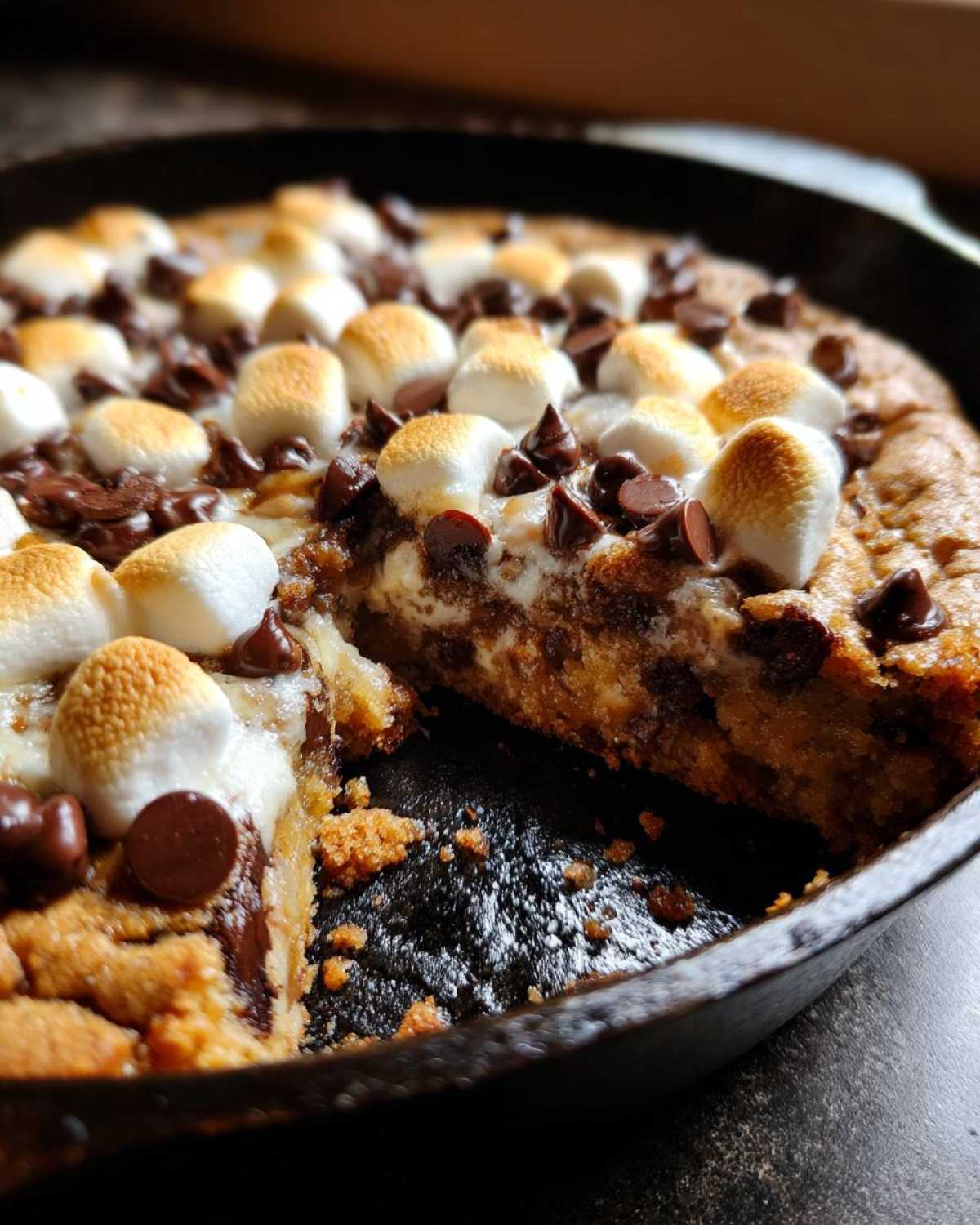 S’mores Skillet Cookie (Campfire Flavor, Oven Easy) - detail 1