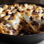 S’mores Skillet Cookie (Campfire Flavor, Oven Easy)