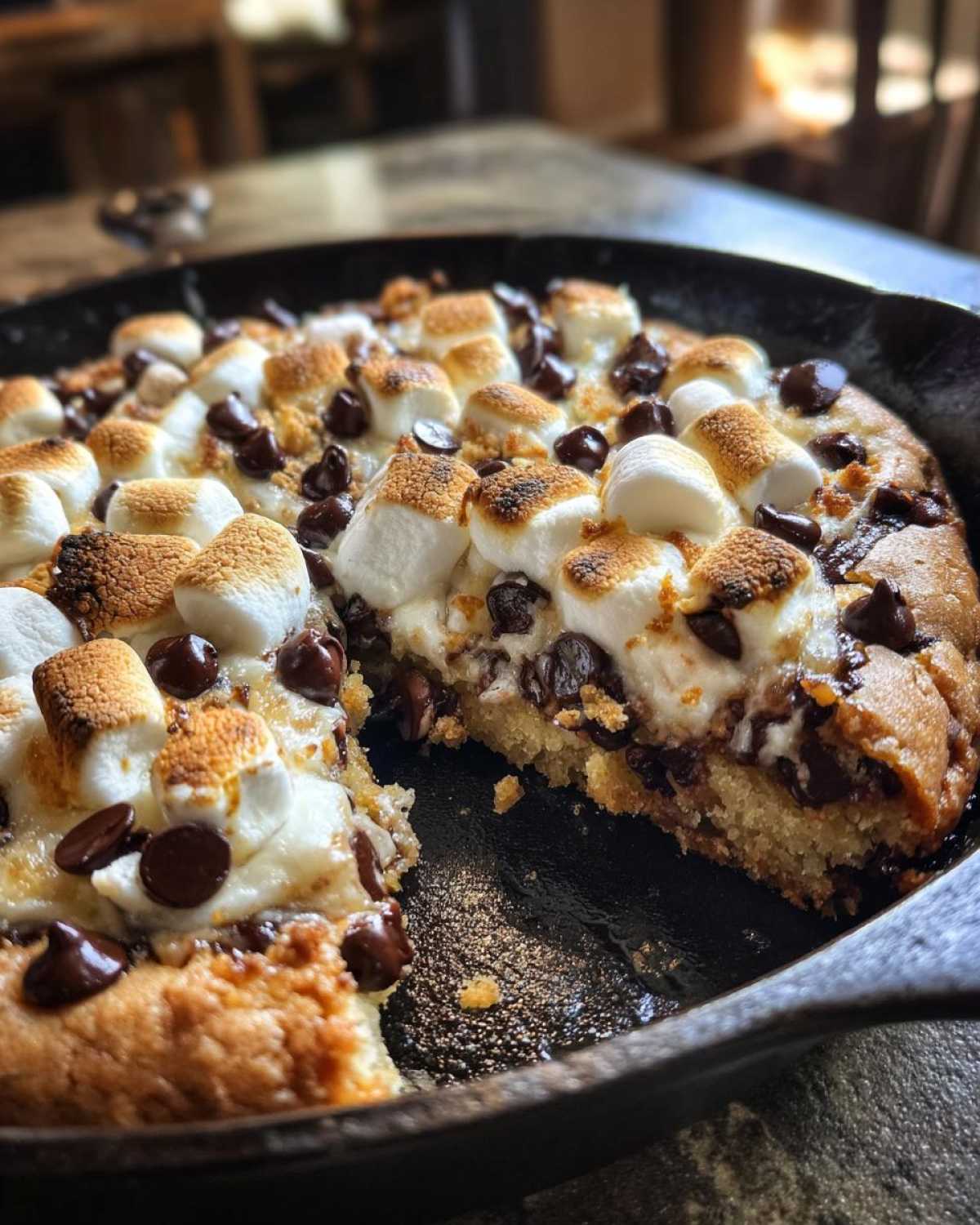 S’mores Skillet Cookie (Campfire Flavor, Oven Easy) - detail 2