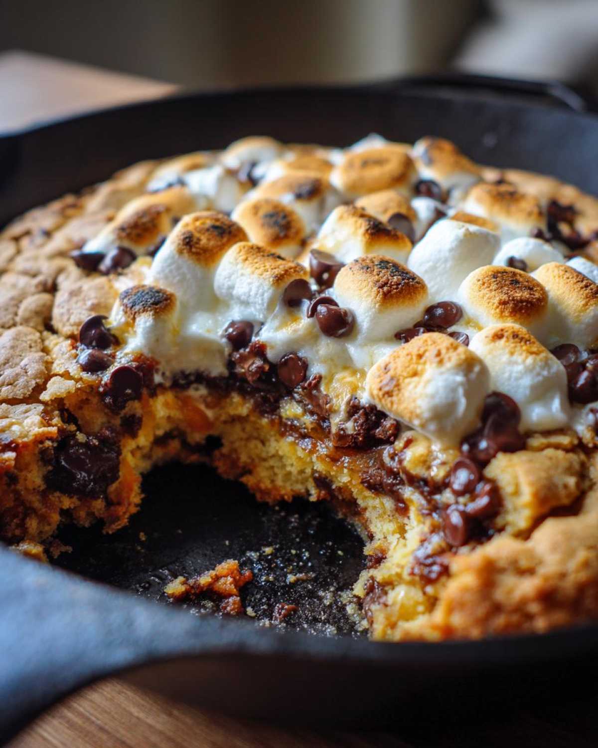S’mores Skillet Cookie (Campfire Flavor, Oven Easy) - detail 3