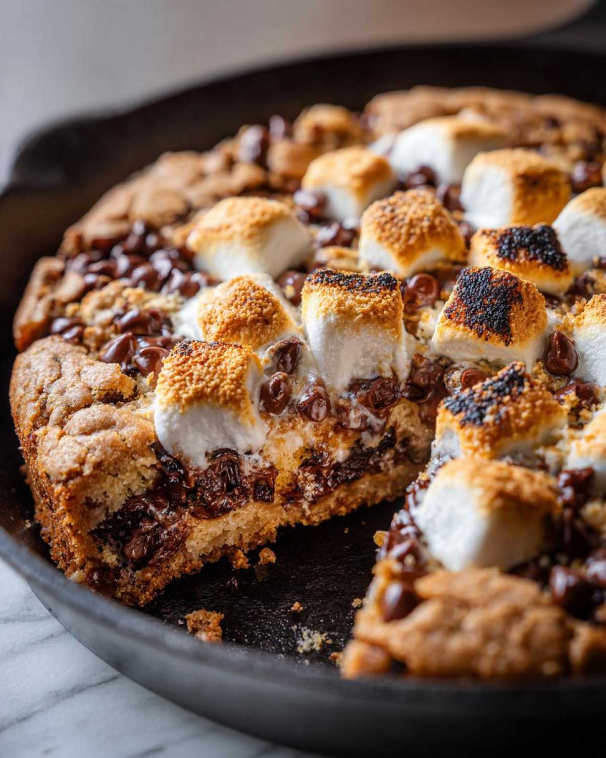 S’mores Skillet Cookie (Campfire Flavor, Oven Easy) - detail 4