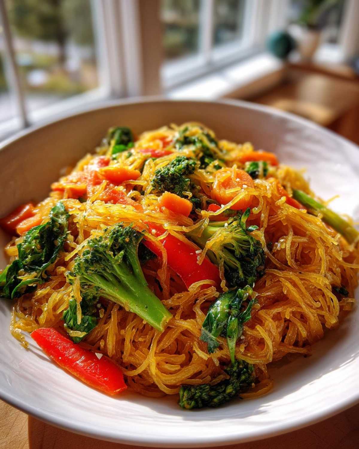 Spaghetti Squash Chow Mein (Healthy Chinese Takeout Fix) - detail 1