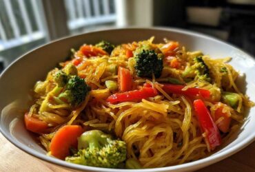 Spaghetti Squash Chow Mein (Healthy Chinese Takeout Fix)
