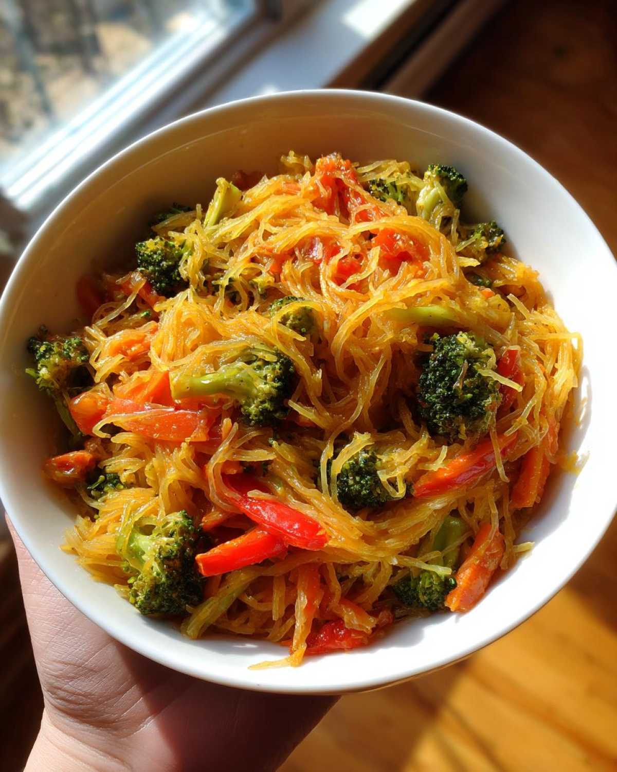 Spaghetti Squash Chow Mein (Healthy Chinese Takeout Fix) - detail 4
