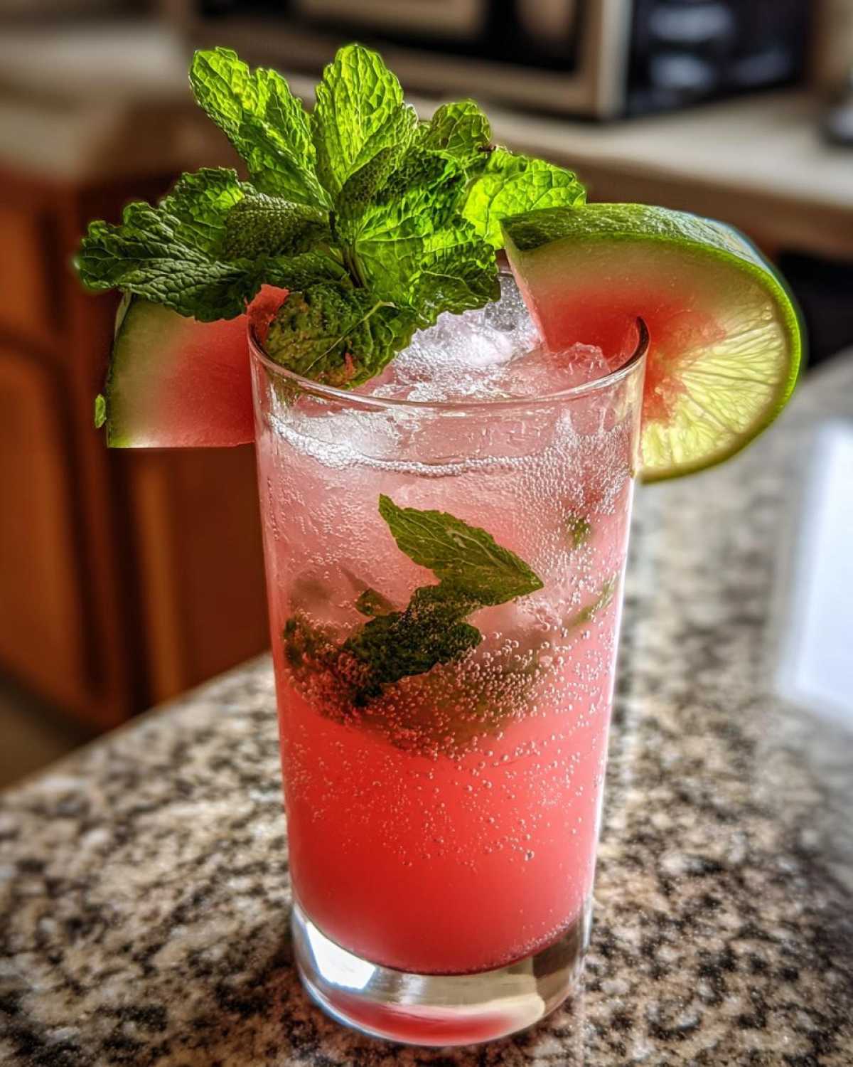 Sparkling Watermelon Lime Cooler (Hydrating Summer Mocktail) - detail 3