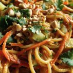 Spicy Thai Peanut Noodles with Crunchy Veggies (Takeout At Home)