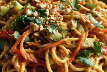 Spicy Thai Peanut Noodles with Crunchy Veggies (Takeout At Home)