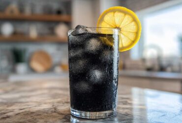 Spooky Black Charcoal Lemonade (Halloween Goth Drink Trend)