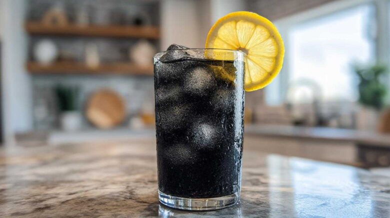 Spooky Black Charcoal Lemonade (Halloween Goth Drink Trend)
