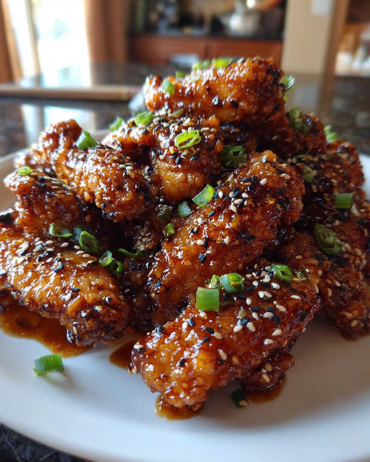 Sriracha Honey Garlic Chicken Wings (Finger-Licking Good Snack) - detail 2