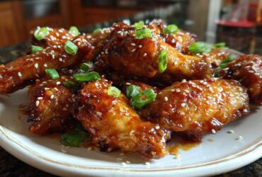 Sriracha Honey Garlic Chicken Wings (Finger-Licking Good Snack)