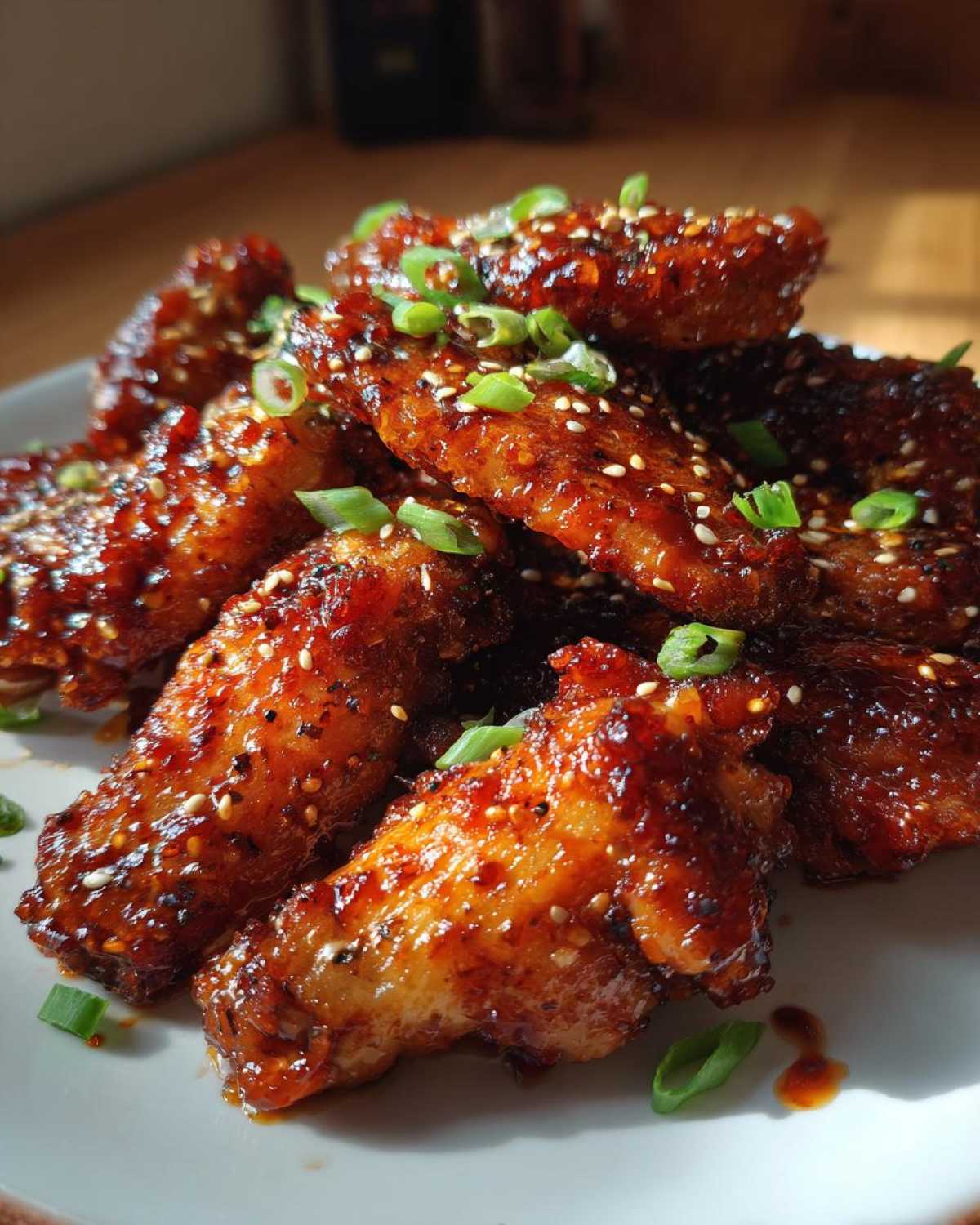 Sriracha Honey Garlic Chicken Wings (Finger-Licking Good Snack) - detail 4